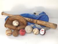 TRAY WITH BASEBALL BAT, MIT &