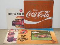 METAL COCA COLA ADVERTISING SI
