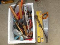 2 BOXES WITH BUILDERS TOOLS ET