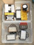 1716 · 2 BOXES OF WORK LIGHTS ETC