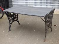 1765 · CAST IRON TABLE WITH TIMBER TO