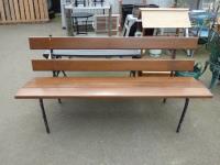 1768 · TIMBER & METAL BENCH SEAT H-87