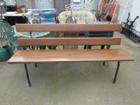 1771 · TIMBER & METAL BENCH SEAT H-87