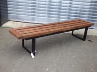 1786 · TIMBER & METAL BENCH SEAT H-35