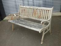 1793 · CAST IRON & TIMBER BENCH SEAT