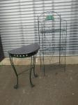 1798 · METAL PLANT STAND & METAL TABL