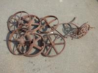 1818 · 6 CAST IRON WHEELS & PART SING