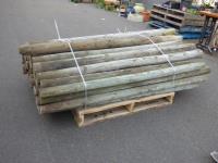 1839 · PALLET OF TREATED PINE POSTS