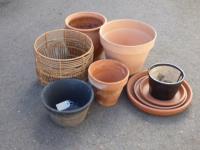 1862 · 6 VARIOUS PLANTERS & SAUCERS