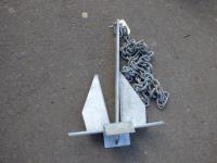 1868 · GALVANISED ANCHOR WITH CHAIN