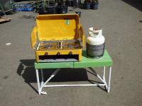 1887 · PORTABLE CAMP STOVE, GAS BOTTL