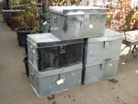 1924 · 5 METAL TRUNKS