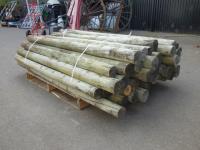 1927 · PALLET OF TREATED PINE POSTS
