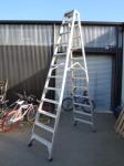 1968 · LARGE ALUMINIUM TRESTLE LADDER