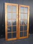 2033 · PAIR OF MULTI PANE HARDWOOD FR