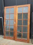 2039 · PAIR OF 10 PANE PINE FRENCH DO