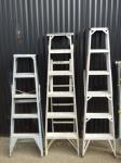 3 ALUMINIUM STEP LADDERS