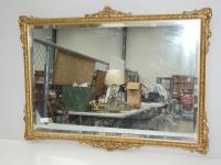 Gilt Framed Wall Mirror With B