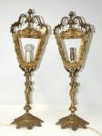 32 · 2 CAST BRASS LANTERN STYLE BUF