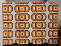 1980'S Warm Tones Geometric Ro