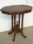 Teak Shaped Top Occasional Tab