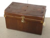 95 · PAINTED TIN TRUNK H-38 L-66 D-