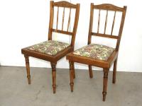 98 · PAIR OF OPEN BACK EDWARDIAN SI