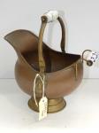 Copper & Brass Coal Scuttle Wi