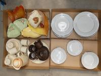 143 · 4 BOXES OF ASSORTED CHINA & PO