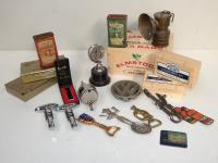 151 · BOX OF TINS, VINTAGE LIGHTER,