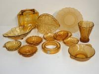 Quantity Of Vintage Amber Glas