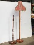 206 · 2 TIMBER STANDARD LAMP BASES W