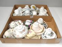 220 · 2 BOXES OF FINE CHINA TRIOS &