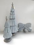 2 Rustic Metal Pine Trees & De