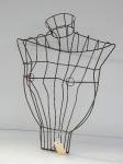 303 · VINTAGE WIRE FORM BUST DISPLAY