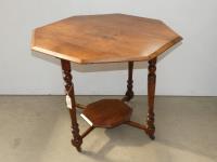 Octagonal 2 Tier Occasional Ta