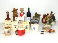335 · 2 BOXES OF WHISKEY JUGS, COLLE