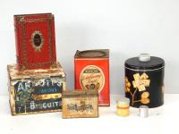 Box Of Old Collectors Tins