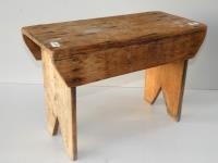 Rustic Pine Stool H-39 W-26 L-