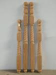 4 Turned Pine Bed Posts H-147