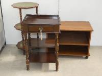 Single Drawer Side Table, 3 Ti