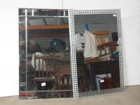 2 MODERN WALL MIRRORS H-90 W-60