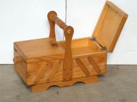 Pine Cantilever Sewing Caddy