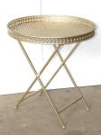 CIRCULAR PIERCED METAL TRAY ON