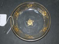 Gilt Decorated Crystal Dish Di