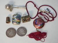 Miniature Enamel Wares, Coins,