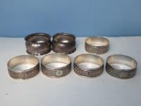 Group Of Sterling Silver Napki