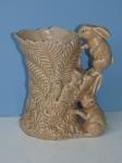 687 · SYLVAC VASE DEPICTING RABBITS