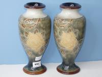 PAIR OF ROYAL DOULTON GLAZED S