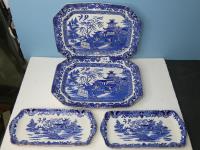 711 · 2 BURLEIGH WARE WILLOW PATTERN